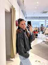 Kunstwildlederjacke Olive