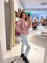 Oversized Strickpullover Altrosa