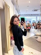 Shirt mit Rollkragen Schwarz