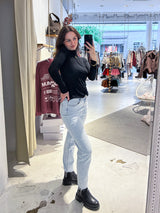 Shirt mit Rollkragen Schwarz