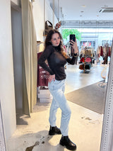 Shirt mit Rollkragen Braun