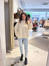 Grober Strickpullover Beige