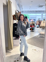 Cat Mum Crew Neck Dunkelgrau