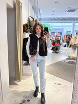 Teddy Weste mit Knopfleiste Leo Braun