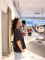 Deva Heavy Oversized Tee Washed Walnut Brown