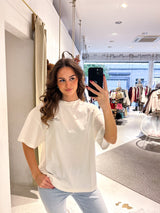 Marsala Heavy Oversized Tee Washed Snow White
