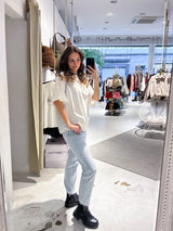 Marsala Heavy Oversized Tee Washed Snow White