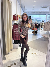 Wildleder Skort Braun