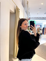 Kunstwildlederjacke Schwarz