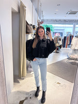 Kunstwildlederjacke Schwarz