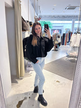 Kunstwildlederjacke Schwarz