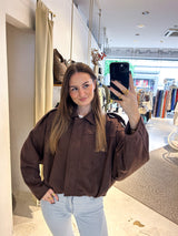 Kunstwildlederjacke Braun