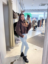 Kunstwildlederjacke Braun