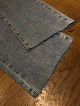 Wide Leg Jeans mit Steinchen Blau