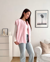 Steppweste Rosa