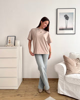 Rauma Heavy Oversized Tee Washed Warm Taupe