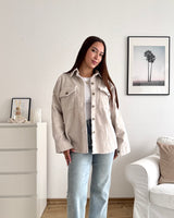 Cord Overshirt Beige