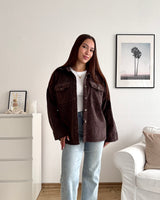 Cord Overshirt Braun