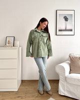 Cord Overshirt Olive