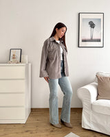 Cord Overshirt Taupe