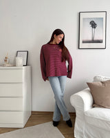 Longsleeve Always Late Weinrot