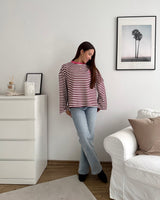 Longsleeve Creative my Service Pink/Weinrot