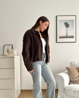 Cordjacke Braun