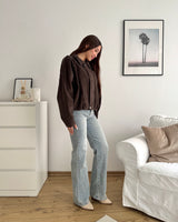 Cordjacke Braun