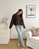 Cordjacke Braun