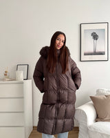 Puffer Parka Braun
