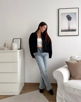 Kunstwildlederjacke Schwarz
