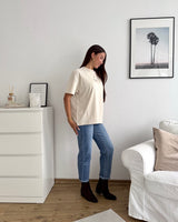 Trani Oversized Tee Washed Cream