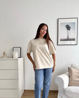 Trani Oversized Tee Washed Cream