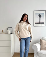 Tours Oversized Hoodie Washed Cream