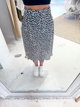 Silky Rock mit Leomuster Schwarz/Beige