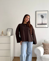 Longsleeve Basic Braun