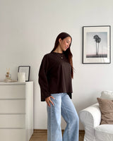 Longsleeve Basic Braun