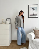 Longsleeve Basic Grau