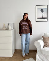 California Sweater Braun/Rosa