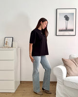 Olargues Heavy Oversized Tee Washed Black