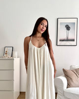 Maxikleid Boho Creme