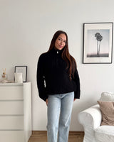 Teddy Sweater Schwarz