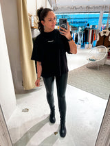 Arendal Logo Heavy Oversized Tee Black