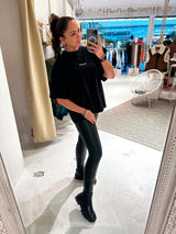 Arendal Logo Heavy Oversized Tee Black