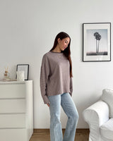 Longsleeve Always Late Hellbraun