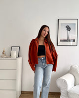 Kunstwildlederjacke Rost