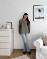 Longsleeve Always Late Olive/Orange