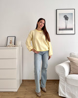 Strickpullover gestreift Gelb