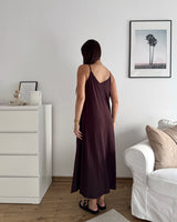 Viskosekleid Braun