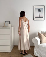 Viskosekleid Beige